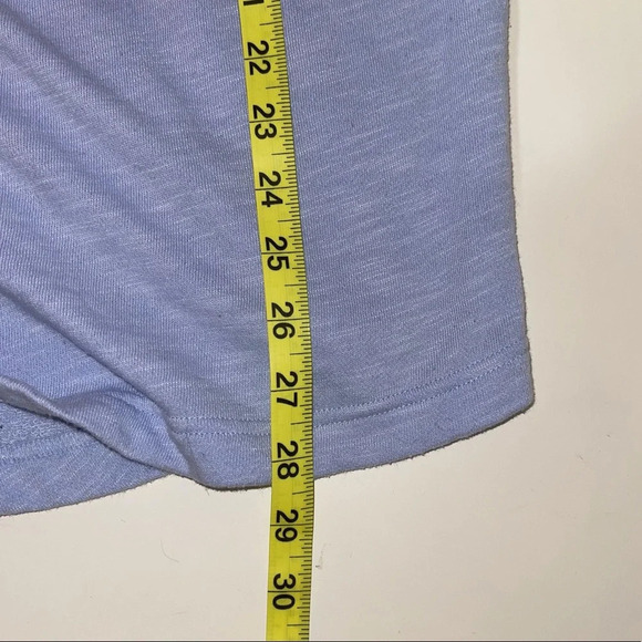 PINK Victoria’s Secret Baby Blue & Gray Oversized Varsity Tee Xsmall Women’s - Picture 9 of 11